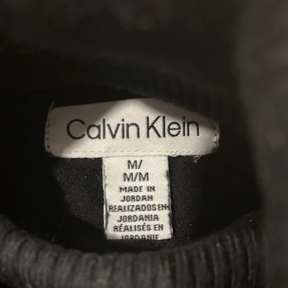 Calvin Klein Black Turtleneck Sweater Size M - Picture 2 of 8